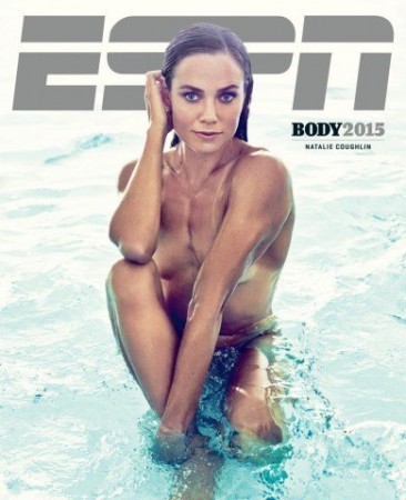 Coughlin on cover of 2015 Body Issue. Courtesy of swimswam.com.